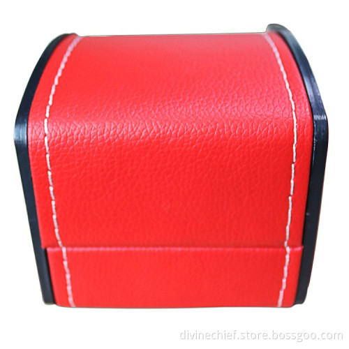 Very Nice Red PU Leather Gift Box Packaging For Watch